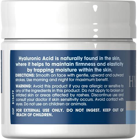 Puritans Pride Hyaluronic Acid Cream By 4oz Maxhub Pharmacy