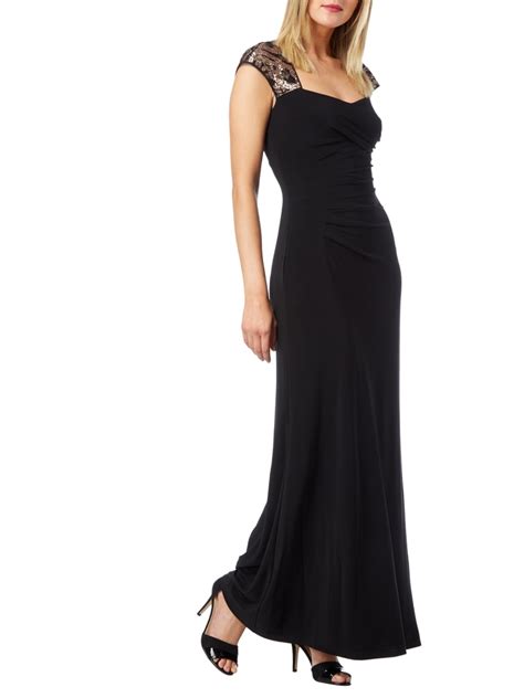 Lauren Ralph Lauren Abendkleid Mit Pailletten Besatz Black Online Kaufen