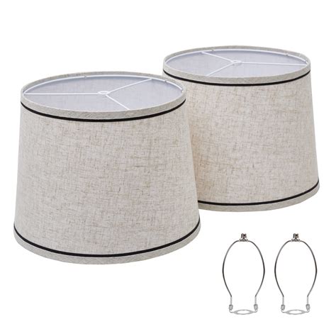 Drum Lampshades Set Of 2 Fabric Lampshades For Table Lamps Floor Lamps