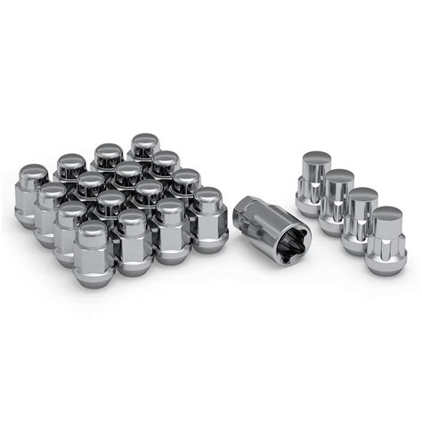 White Knight 791706sam Chrome M12x125 Bulge Acorn Lug Nut Kit