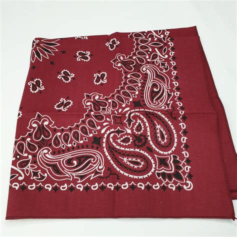 Paisley Bandanas Made In The Usa Pack Of Purple Etsy