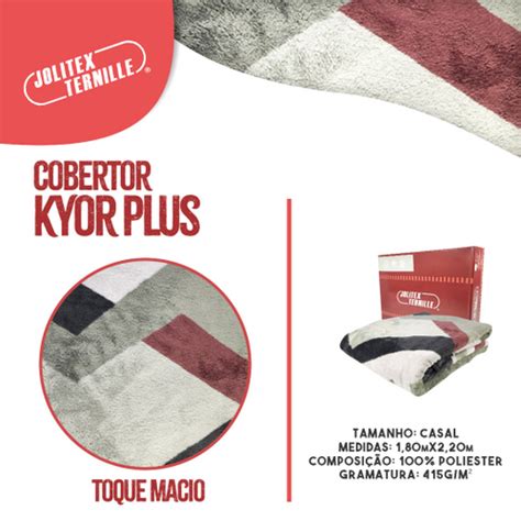 Cobertor Casal Kyor Plus Jolitex Ternille 2 20m x 1 80m em Promoção