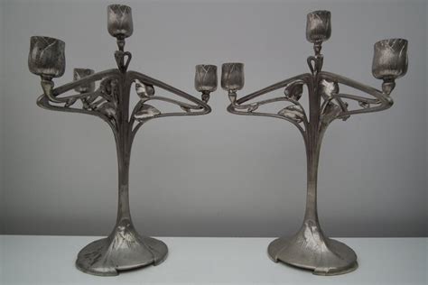 Paar Art Nouveau Kandelaars Van Christofle Gallia Catawiki