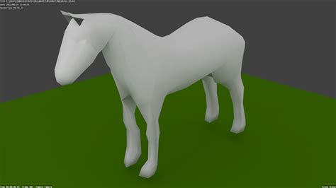 Unpainted Horse My First Model Done In Blender By Gkingdom0 On Deviantart