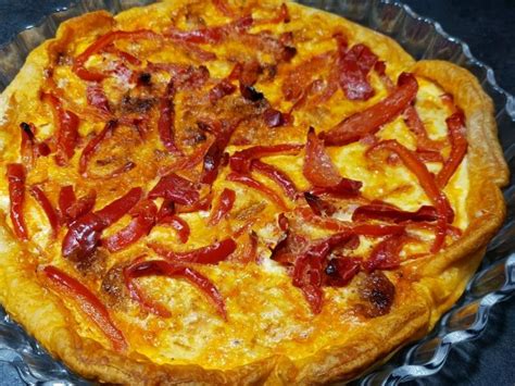 Quiche Poivrons Et Chorizo Au Thermomix Cookomix