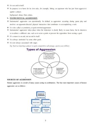 Unit III SP Aggression Docx