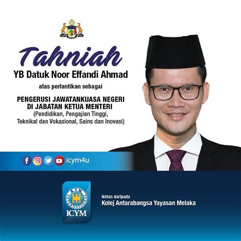 Tahniah International College Of Yayasan Melaka Icym