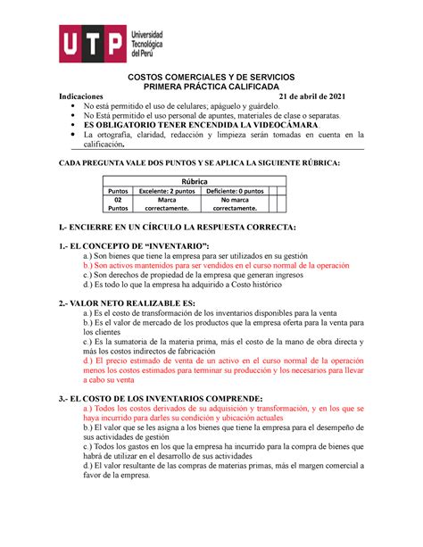 Primera Práctica Calificada 21 04 2022 Jorge Daniel COSTOS