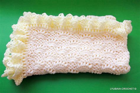 Ravelry LyubavaCrochet S Crochet Lace Baby Blanket Ruffle Edge