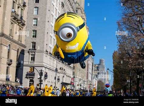 The Stuart The Minion Balloon Is On Central Park West In New York City