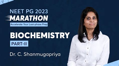 Neet Pg Marathon Biochemistry Part By Dr C Shanmugapriya