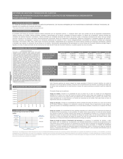 Informe De Gesti N Y Rendici N De Cuentas