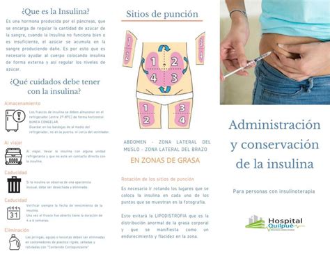 Triptico Insulinoterapia Insulina Cristalina Queenee Cavero Moya Udocz