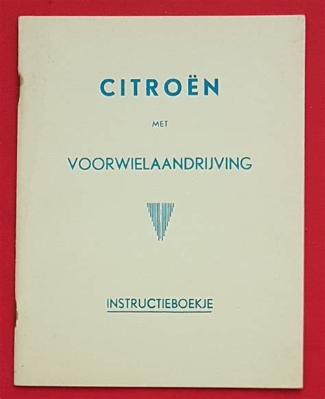 Instructieboekje Citroën met voorwielaandrijving Frenky Autodokumentatie