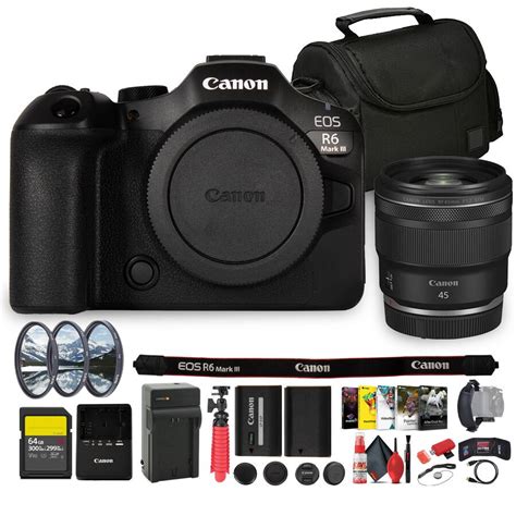 bundle canon eos  mark iii mirrorless camera mp full frame
