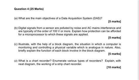 Solved Question 4 25 Marks A What Are The Main