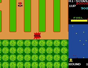 Screenshot of Rally-X (Arcade, 1980) - MobyGames