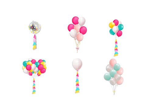 Floating Balloons Vector Art Png Colorful Floating Balloon Festival