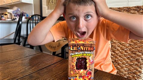 9 Y O Eats Worlds Hottest Gummy Bear 9 Million Scoville Units