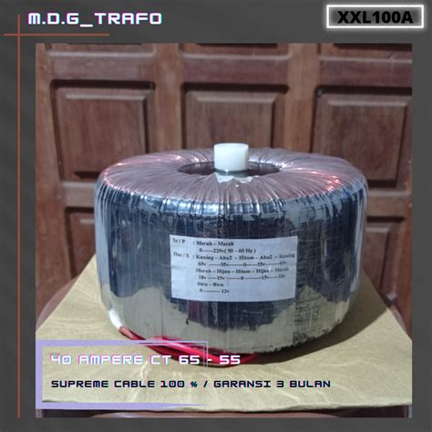 Trafo Toroid Donat 40A CT 65v 55v Murni Lazada Indonesia