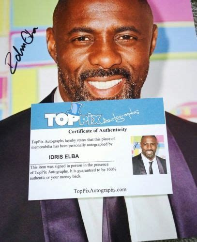 Idris Elba Hand Signed Autograph 8x10 Photo Coa Thor Heimdall Photographs