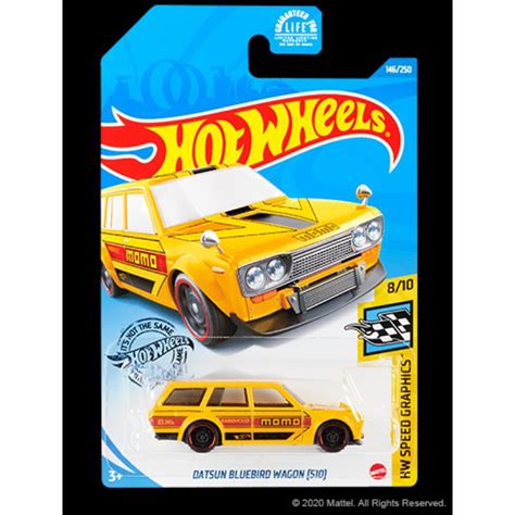 Hot Wheels Datsun Bluebird Wagon Kroger Exclusive Momo Yellow