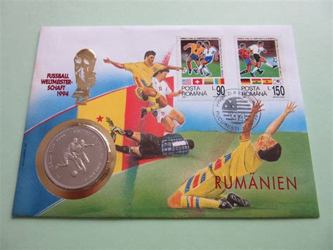 Numisbrief Fussball WM 1994 USA RUMÄNIEN 2000 Kwacha Kaufen auf