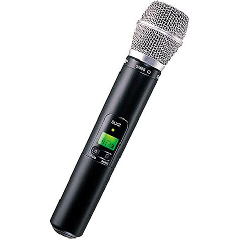 Shure SLX2 SM86 Handheld Wireless Microphone SLX2 SM86 G4 B H