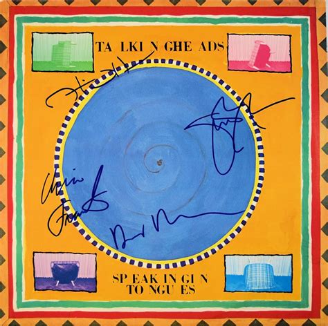 Talking Heads Signed Speaking In Tongues Album