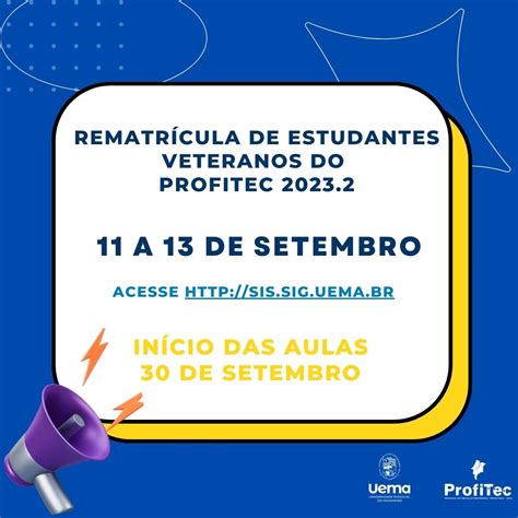 Uema Divulgado Edital De Rematrícula De Veteranos Do Profitec 2023 2