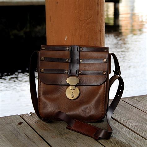 Handcrafted Genuine Vegetal Brown Leather Postman Shoulder Bag - Shoul – The Ottoman Collection