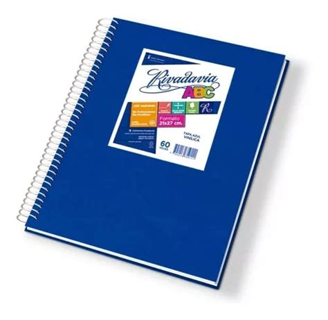 Cuaderno Rivadavia Abc Hojas Rayado Materias Unidad X Cm X