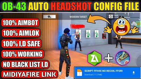 Ob43 Auto 👿headshotconfig File Free Fire🔥 Aimbotaimlock Headshot