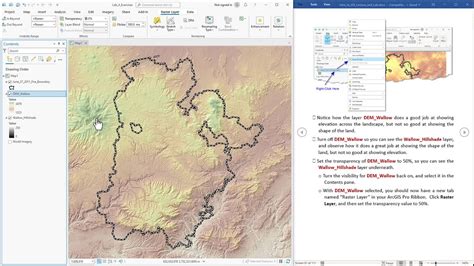 Introduction To Arcgis Pro Lab Exercise Layer Transparency Youtube