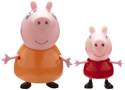 Peppa Pig Coppia Personaggi Con Mamma Bambole E Bambolotti