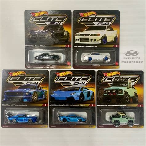 Hot Wheels RLC HWC Elite Series Mercedes SL Toyota Chaser Ford Mustang LBWK
