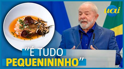 Lula reclama das comidas servidas nos Palácios de Governo YouTube