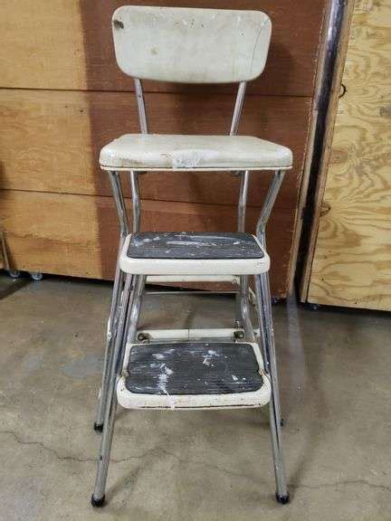 Vintage Cosco Step Stool Chair Lil Dusty Online Auctions All Estate Services Llc