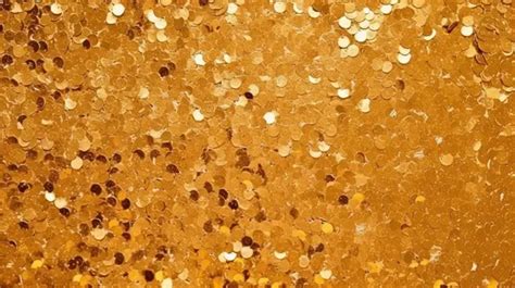 Shimmering Golden Background With Glitter Texture Gold Bokeh Golden