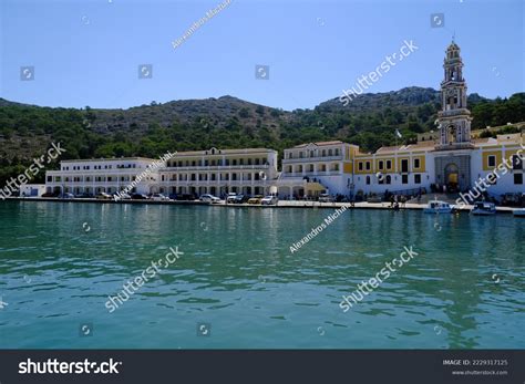 Holy Monastery Archangel Michael Panormitis Symi Stock Photo 2229317125