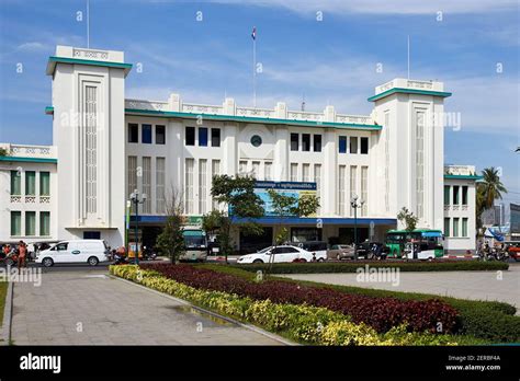 Phnom Penh Royal Railway Station Cambodia Built In 1932 And Restored