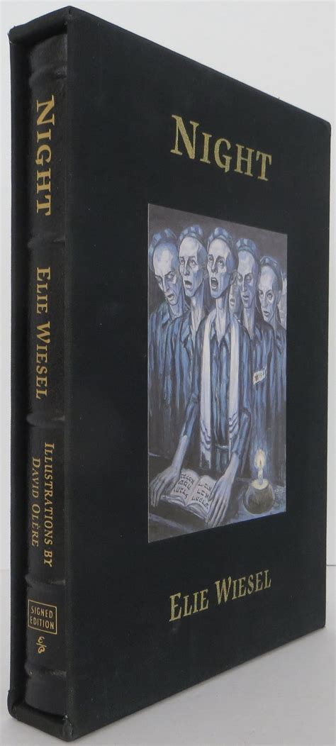 Night By Wiesel Elie Fine Hardcover 2012 Signed Limited Signed By