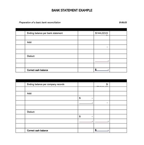 24 Free Personal Bank Statement Templates Word Excel