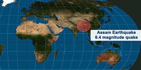 Assam Earthquake Magnitude Quake Two Aftershocks Jolt Assam