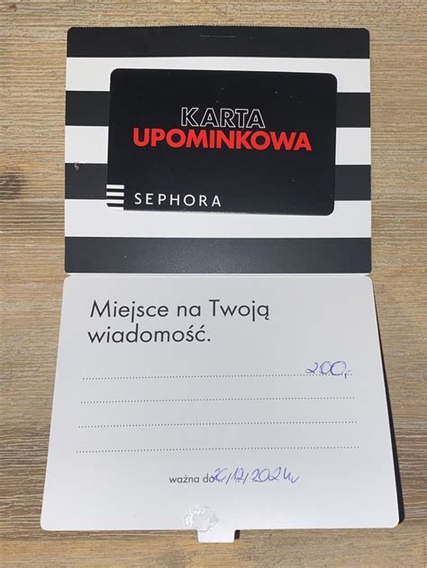 Karta podarunkowa sephora 200 zł elektroniczna Warszawa Mokotów OLX pl