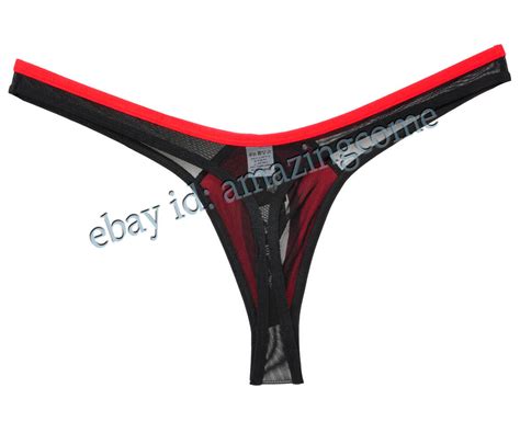 Updated Men Mesh Thong G String Bikini Underwear Out India Ubuy