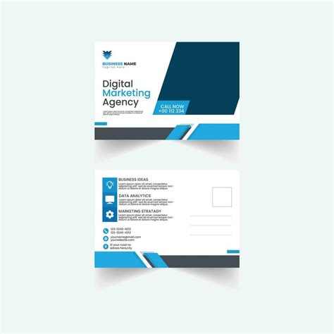 Postcard Design Template 23171472 Vector Art at Vecteezy