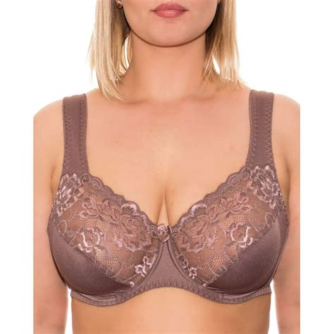 Unibra Underwire Full Coverage Bra Wide Straps Support Panels Plus