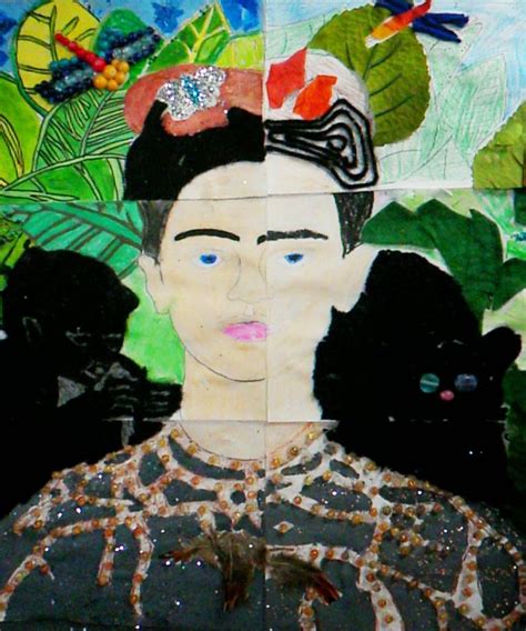 Jerdee S Art Classes Collaborative Art Frida Kahlo High School Art