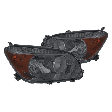 Lumen® Toyota Rav4 2006 Chrome Smoke Factory Style Headlights